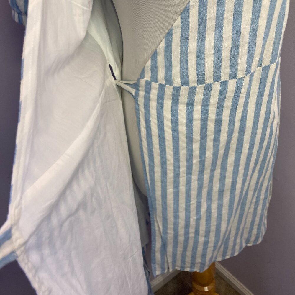 Everly Linen Blend Wrap Dress, NWT, Size M - Picture 9 of 12